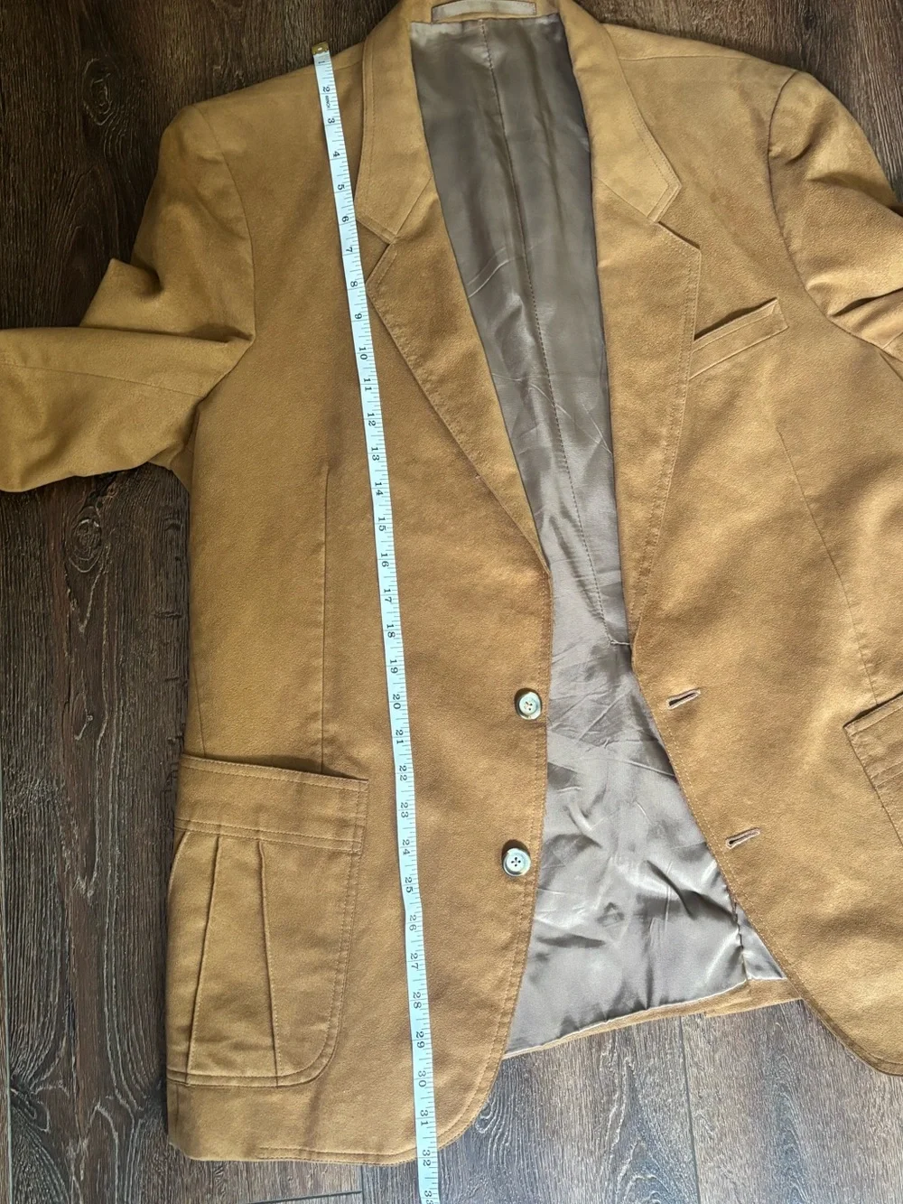 Vintage Maxwell’s Clothiers Suede Sport Coat Blazer Jacket Hand Tailored Brown